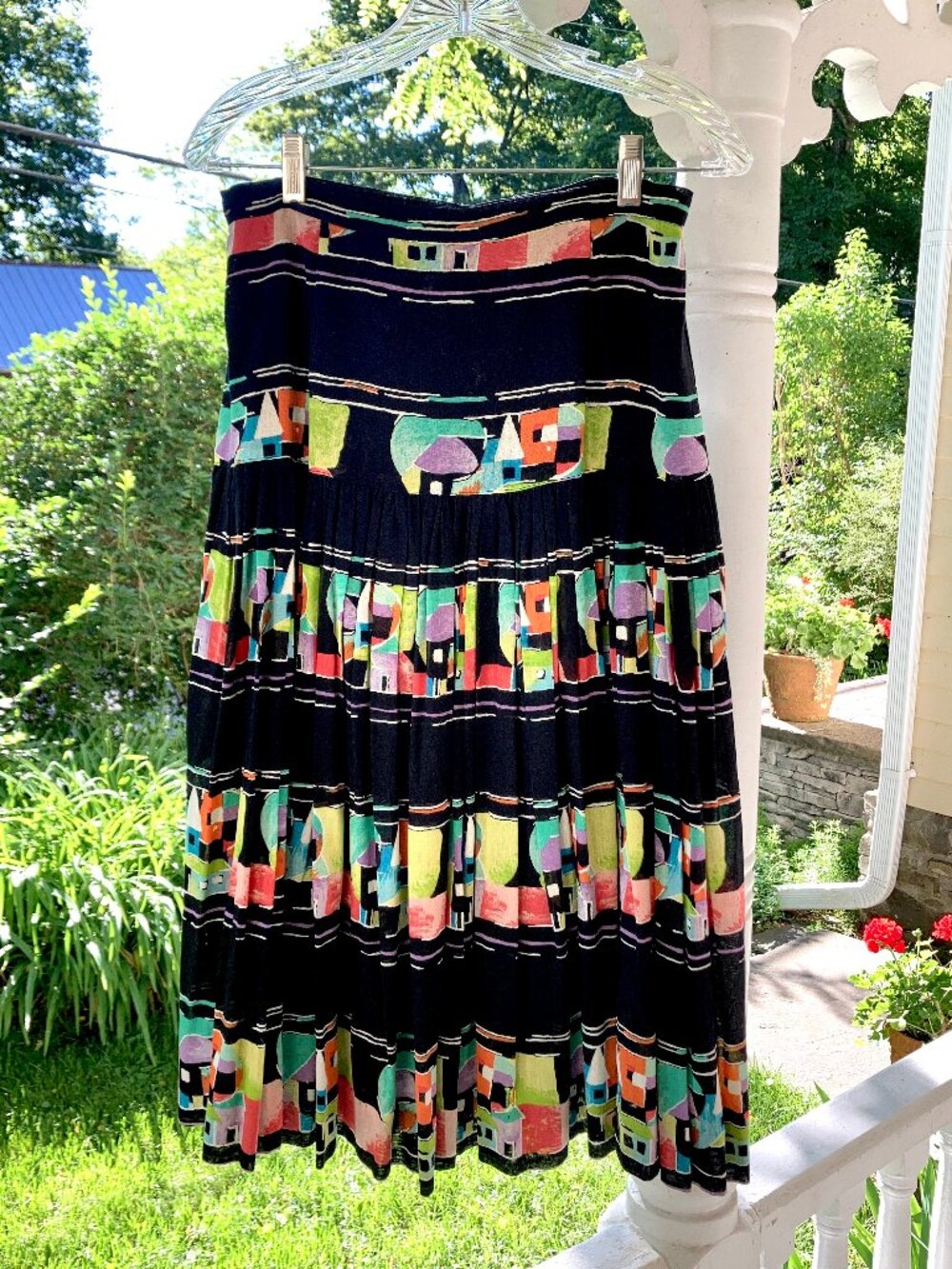 "Fiddlestix New York'" Retro Flounce Skirt with Lining
